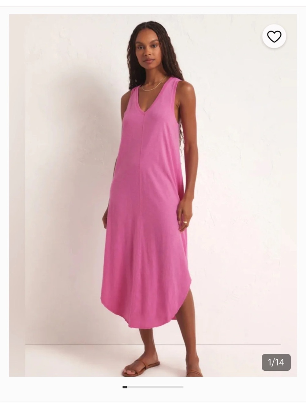 Z Supply Pink Sleeveless Reverie Dress size Small